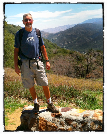 Ed at Volcano Mountain Trail - April 2012