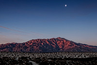 Red Mountain and Moon