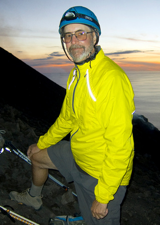 Ed on the Volcano at Stromboli (Italy) – September 2010