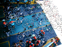 Bicycles on the Ferry - Cycle Washington - 2002
