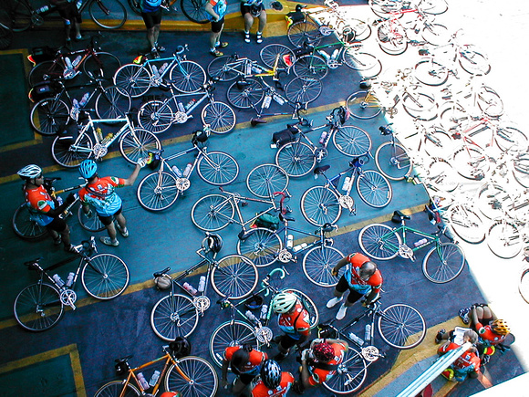 Bicycles on the Ferry - Cycle Washington - 2002